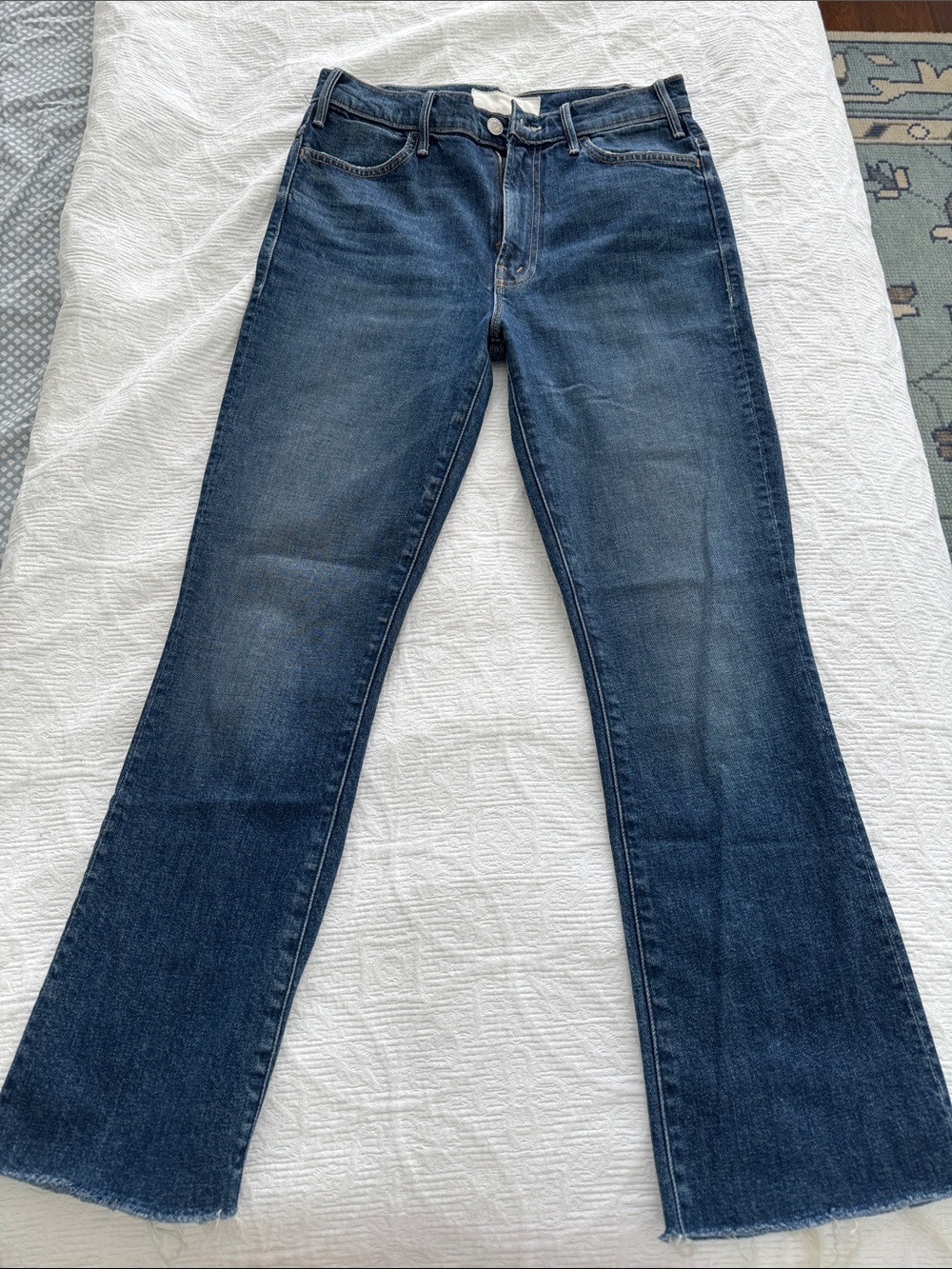 MOTHER denim The Hustler Ankle Fray size 27